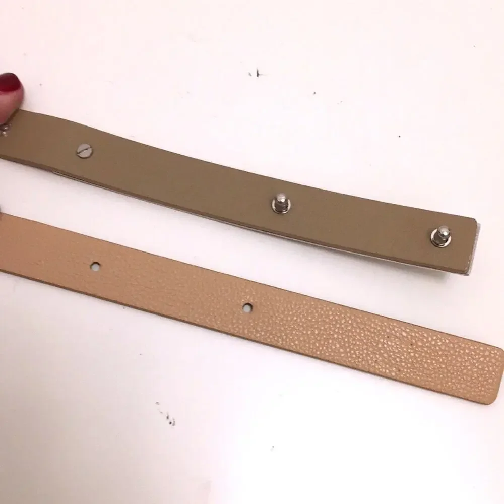 Express vegan leather metal long buckle s/m EUC